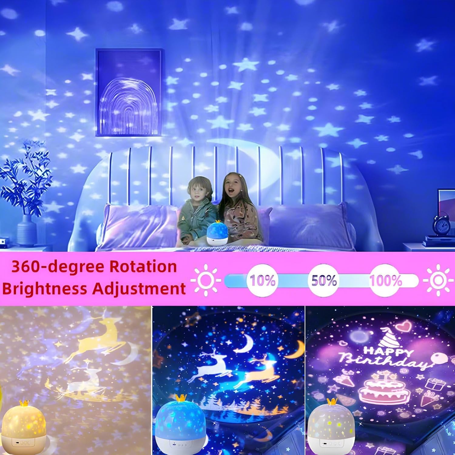Enchanting Cosmos Night Light & Planetarium Projector