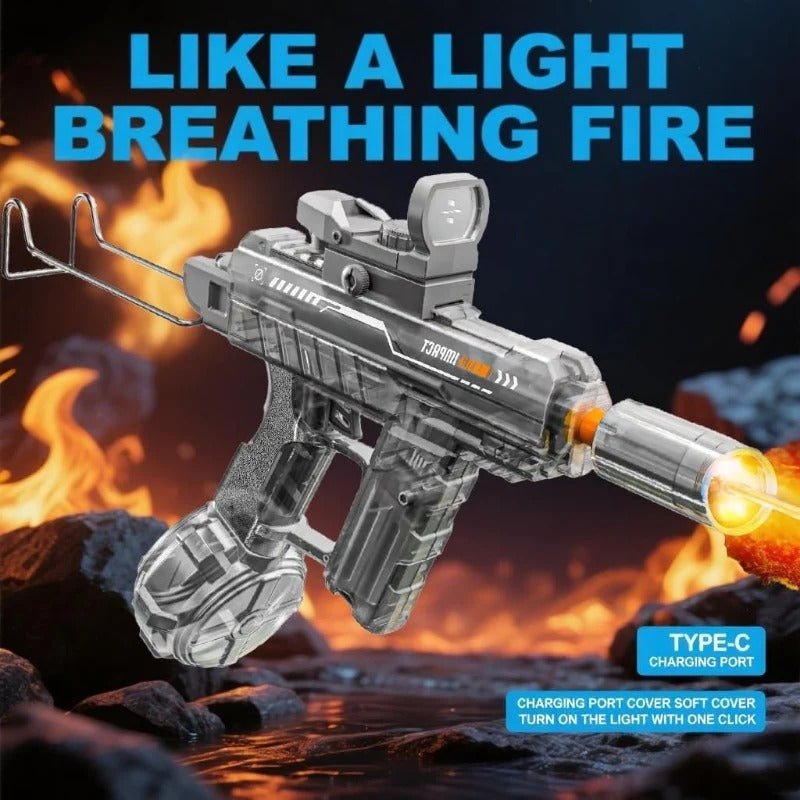 Unleash the Fun: The Ultimate Electric Water Blaster with Dazzling LED Muzzle Flash!