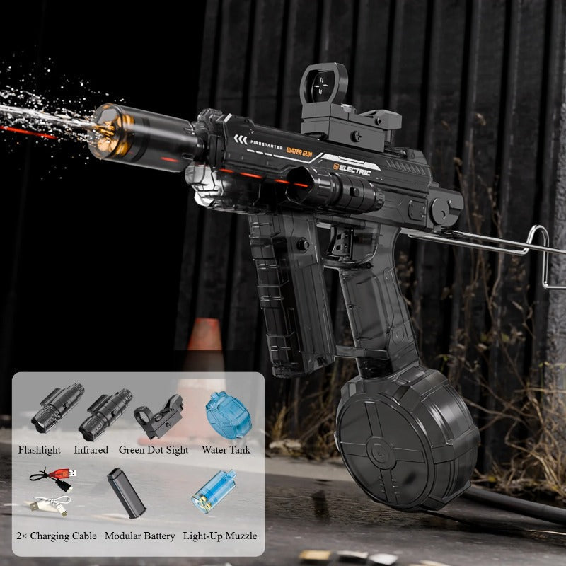 Unleash the Fun: The Ultimate Electric Water Blaster with Dazzling LED Muzzle Flash!