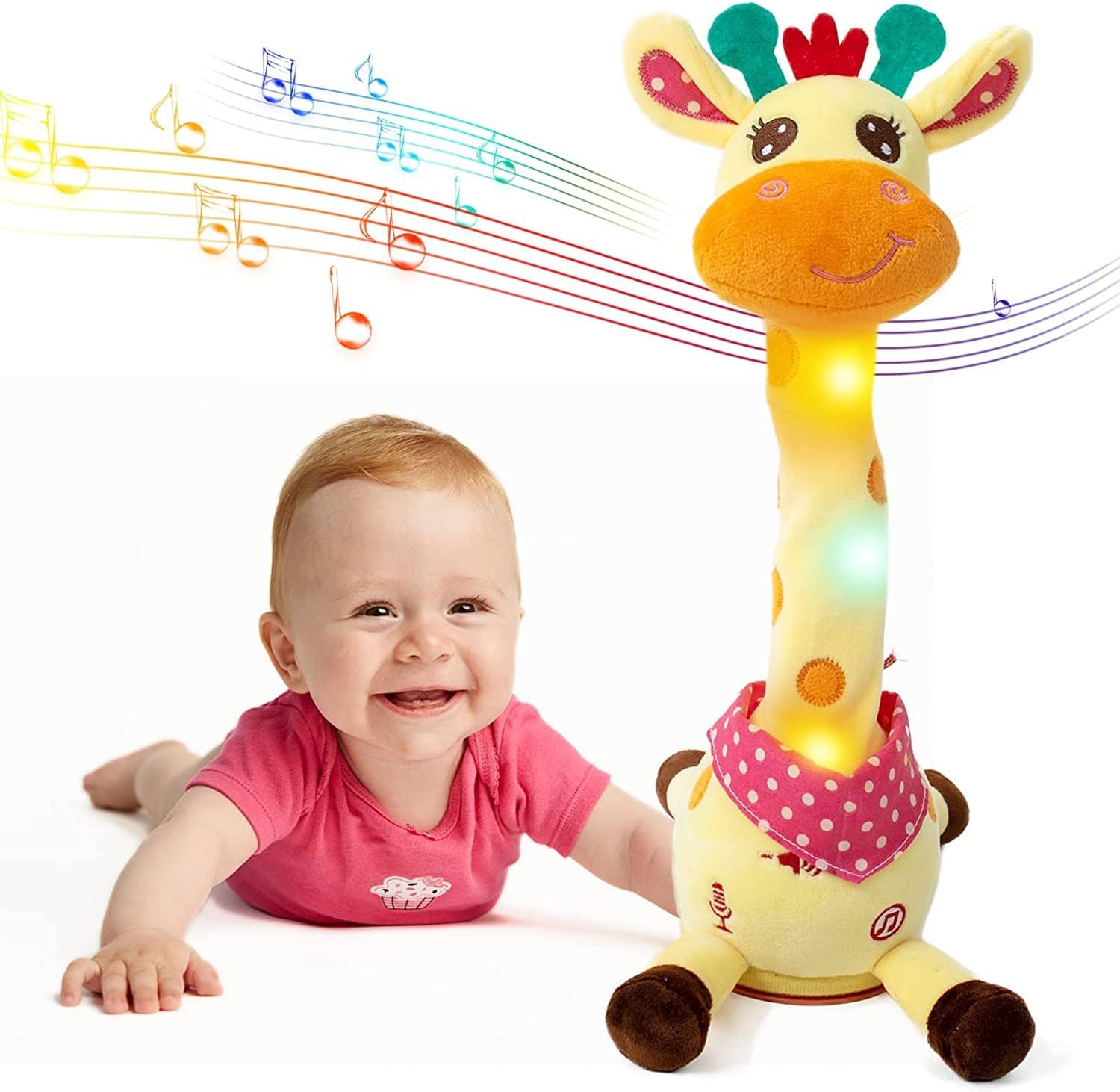 Magical Melody Giraffe: Your Interactive Singing & Talking Plush Pal!